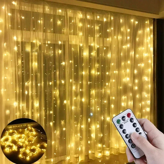 Moonvine Curtain Lights | USB Fairy Light Curtain with Remote