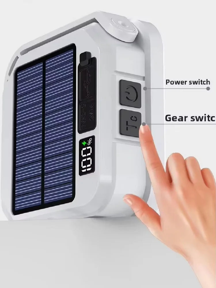 Sunrise Solar Camp Lamp | Rechargeable Hanging Work Light
