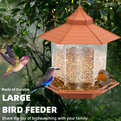 Gazebo Domed Bird Feeder | Hanging Multi-Port Seed House