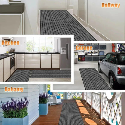 Stripe Line Floor Runner | Self-Adhesive Kitchen Mat, 3m