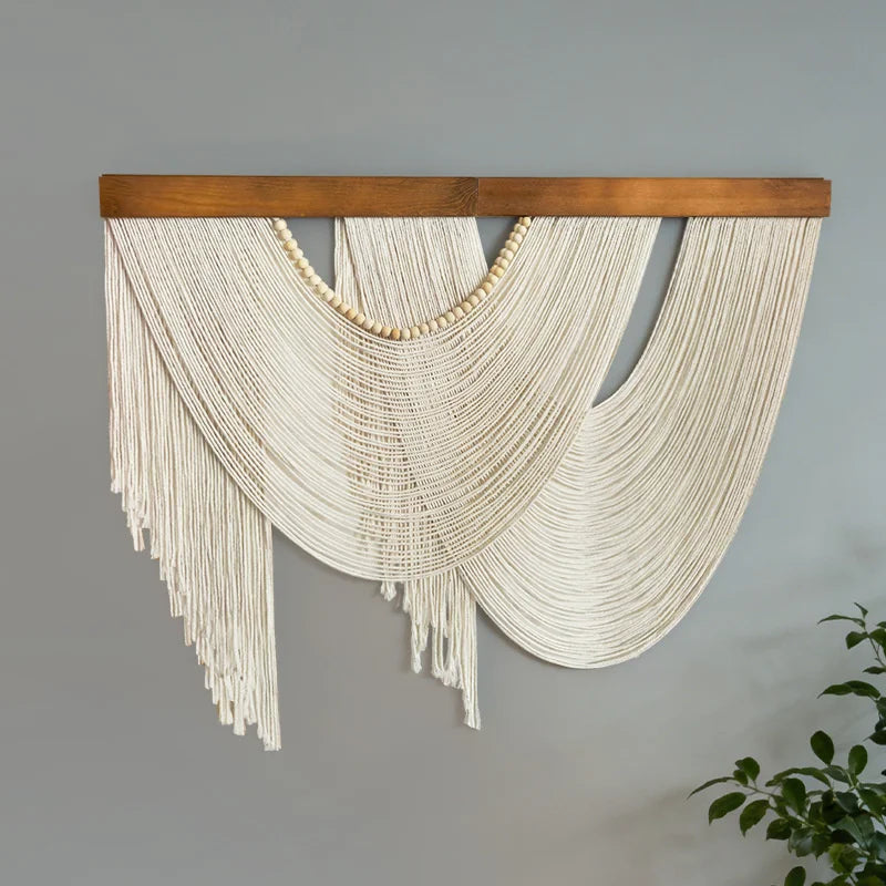 Cascade Macrame Wall Hanging | Large Boho Woven Tapestry 100 × 80 cm