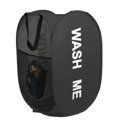 PopGo Mesh Laundry Hamper | Collapsible Breathable Basket