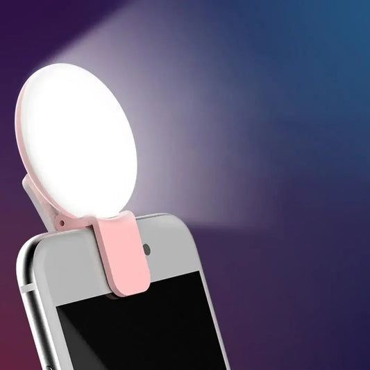 Glow Clip Selfie Ring Light | Rechargeable Phone Light