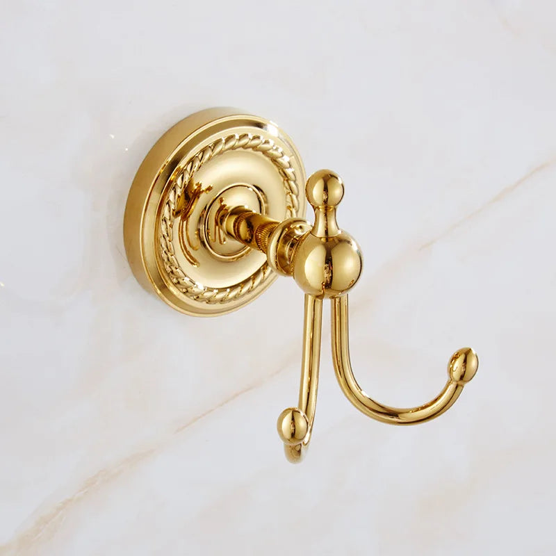Regency Gold Bathroom Hardware | Polished Brass Towel Rails & Accessories