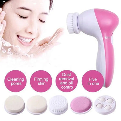 Bloom Facial Brush | 5-in-1 Battery Face Cleansing Brush