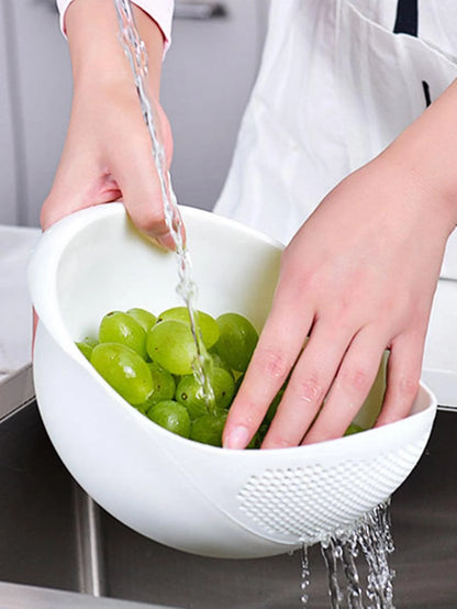 Brookside Drain Basket | Colander Bowl with Handle, 1 or 3 Pack