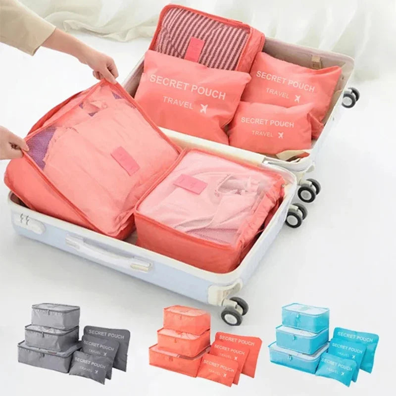 PackNest Travel Cubes | Waterproof Packing Bags, 6-Piece Set