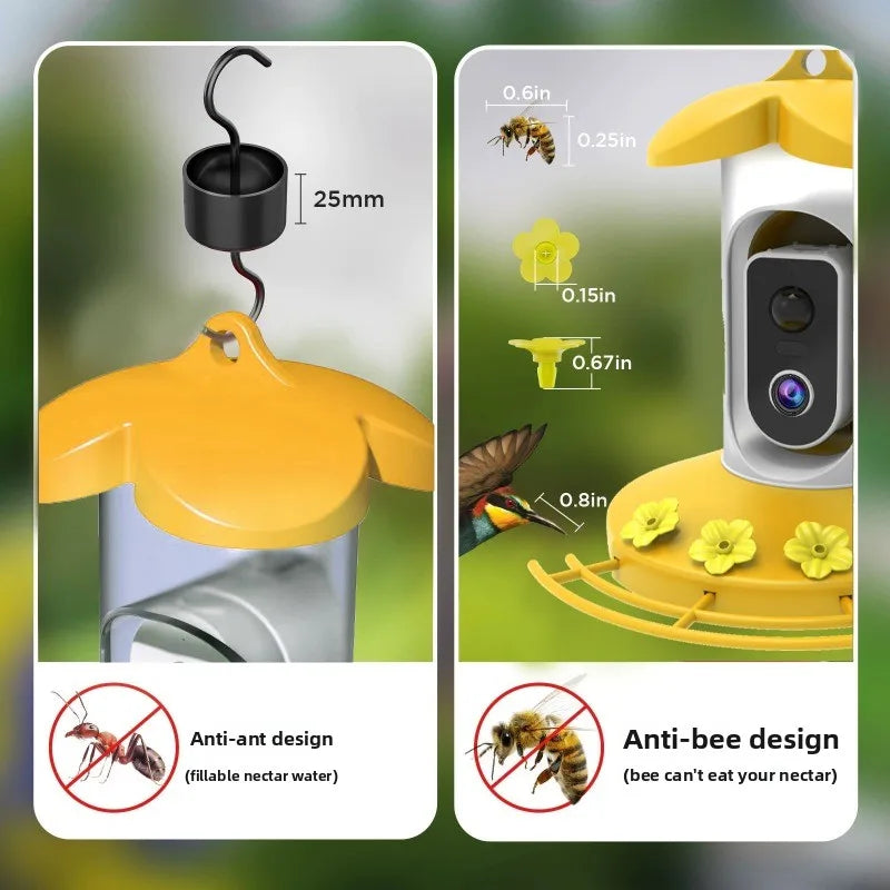 FeatherCam Solar Bird Feeder Camera | 2K WiFi Smart Bird Feeder