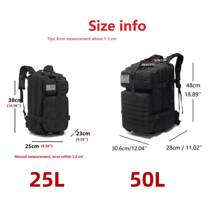Ranger Tactical Backpack | 25L or 50L Waterproof Rucksack