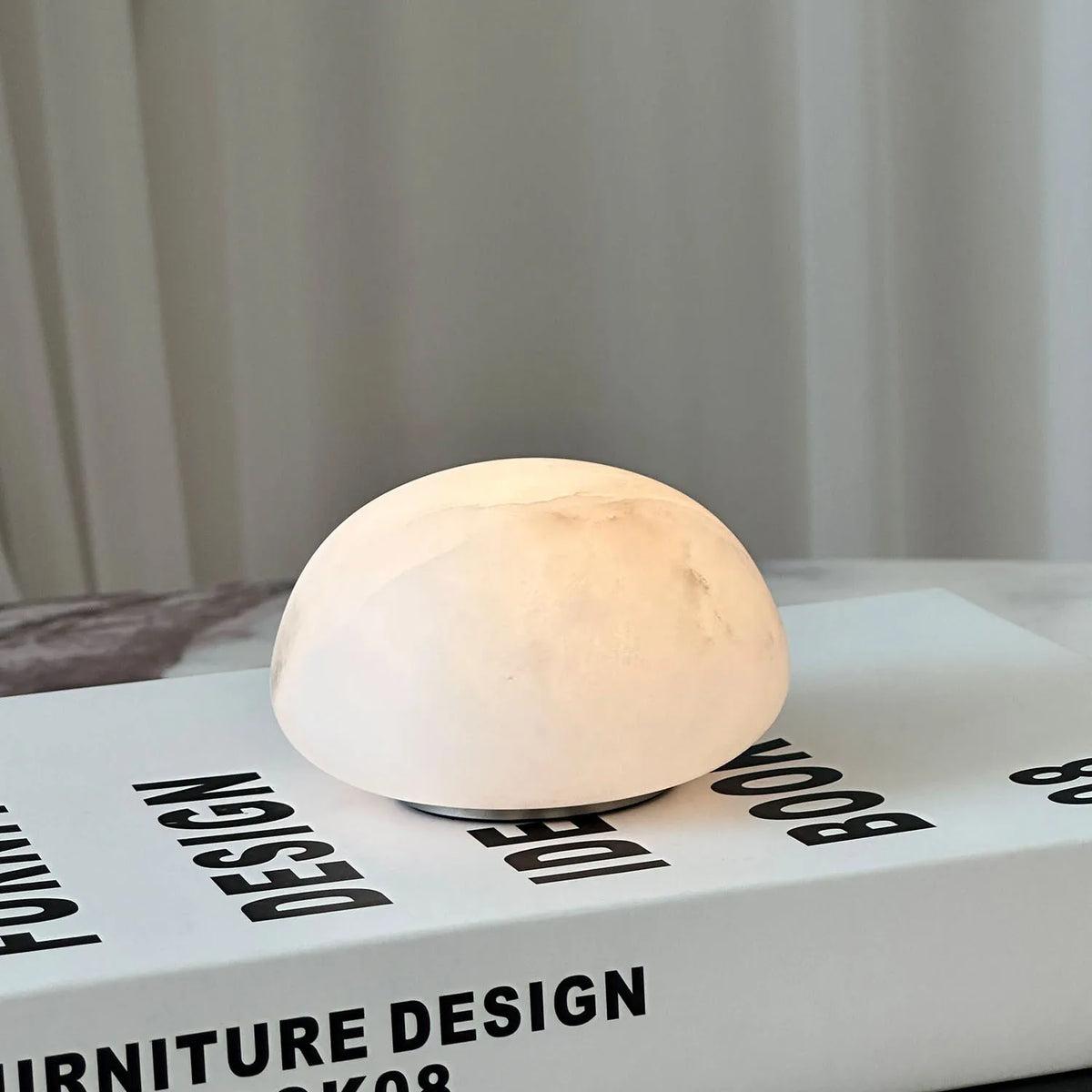 Glow Alabaster Table Lamp | Rechargeable Stone Mood Light