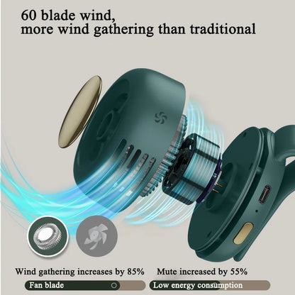 Whisper Neck Fan | Bladeless Hanging Fan, 3 Speeds