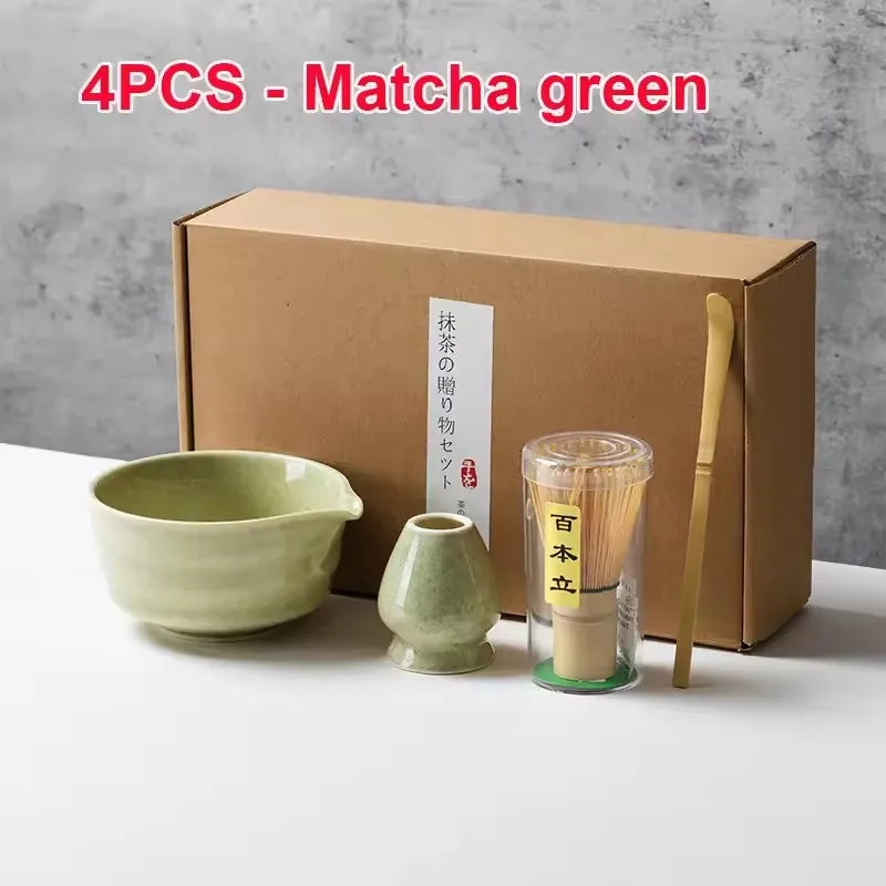 Ceremony Matcha Set | Bamboo Whisk, Scoop & Ceramic Bowl