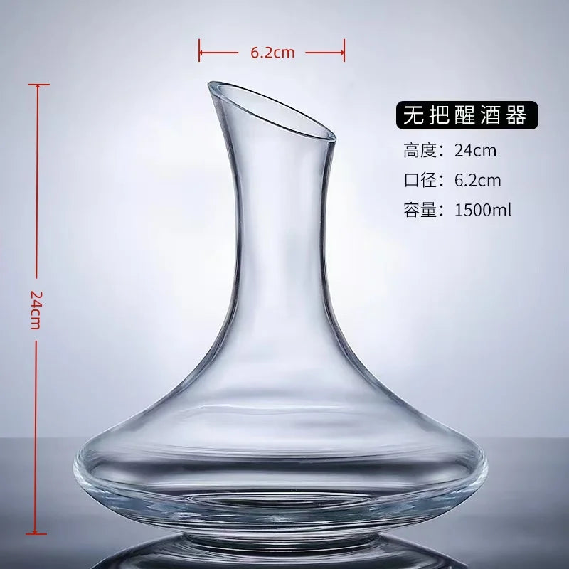 Summit Iceberg Wine Decanter | 1500ml Hand-Blown Crystal Carafe