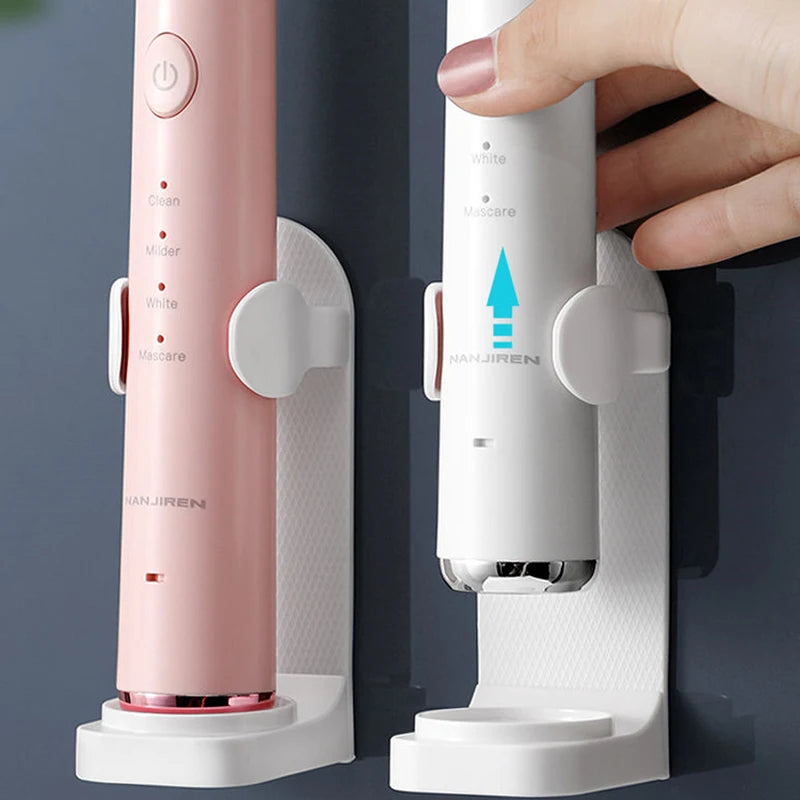 BrushDock Toothbrush Holder | Wall-Mount Electric Brush Stand