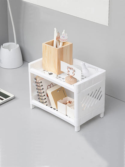 DeskDuo Storage Rack | Double-Layer Desktop Organiser