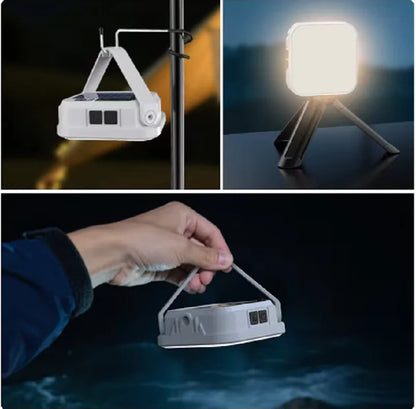 Sunrise Solar Camp Lamp | Rechargeable Hanging Work Light