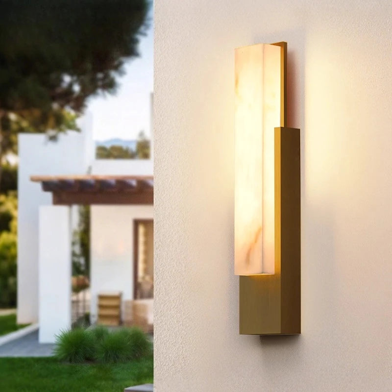 Lumen Solar Outdoor Wall Light | Modern Waterproof Entry & Garden Light