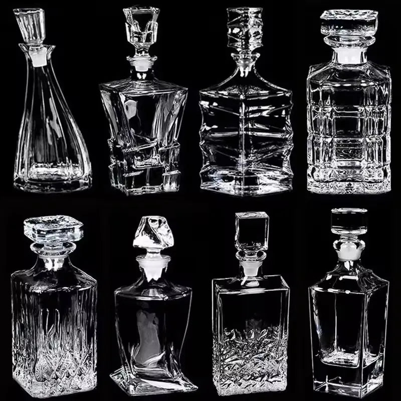 Crystal Cut Whisky Decanter | Lead-Free Glass Spirits Decanter