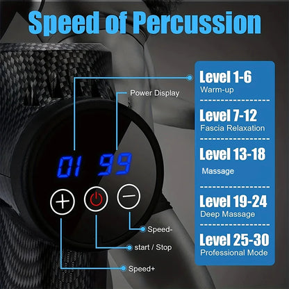 Deep Ease Massage Gun | 30-Level Quiet Muscle Massager