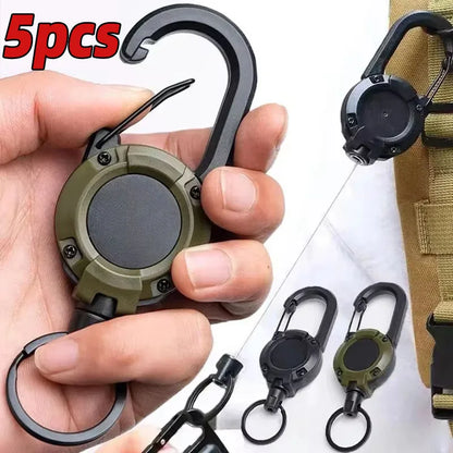 ReelGo Key Carabiner | Retractable Steel Wire Key Reel