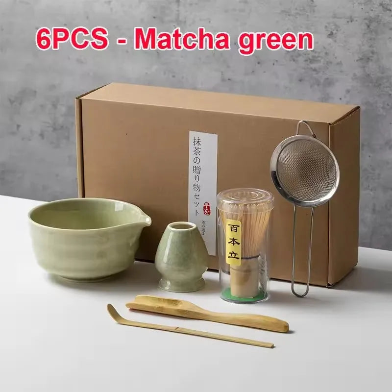 Ceremony Matcha Set | Bamboo Whisk, Scoop & Ceramic Bowl
