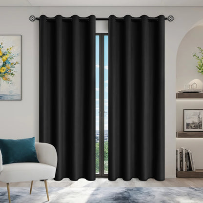 Serene Blackout Curtains | Set of 2 Room Darkening Panels