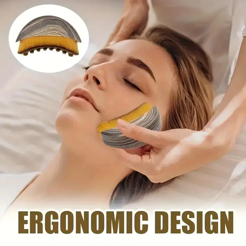 Contour Body Brush | Ergonomic Face & Body Massage Brush