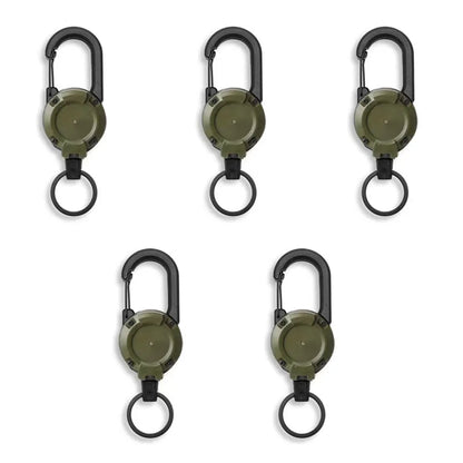 ReelGo Key Carabiner | Retractable Steel Wire Key Reel