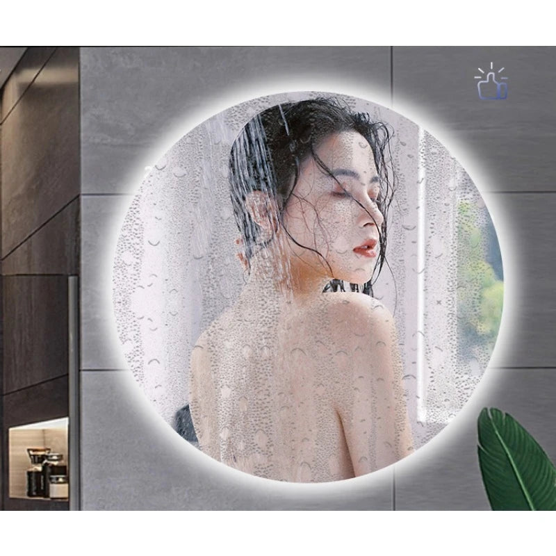 HaloGlow Round LED Bathroom Mirror | Anti-Fog Touch Vanity Mirror