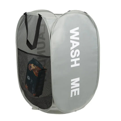 PopGo Mesh Laundry Hamper | Collapsible Breathable Basket