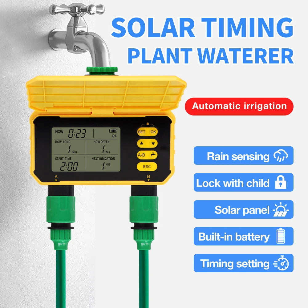 SunDrip Solar Water Timer | Smart Garden Tap Timer with Optional WiFi
