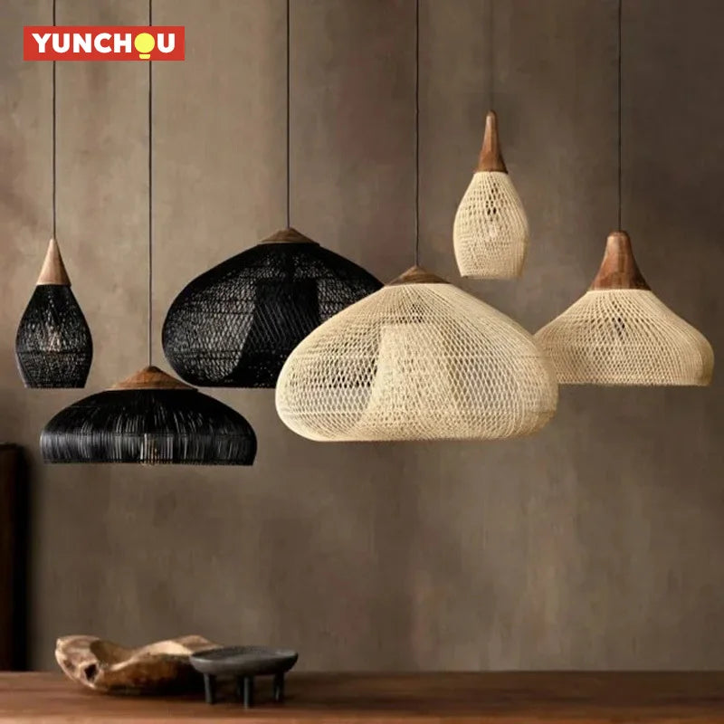 Nest Rattan Pendant Light | Handwoven Wicker Lamp Shade