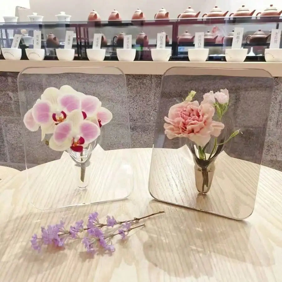 Gallery Frame Vase | Clear Acrylic Modern Art Vase