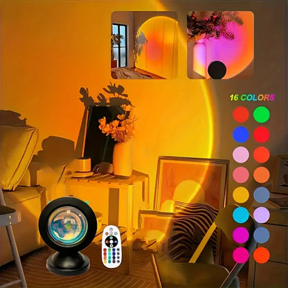 Golden Hour Sunset Lamp | 16-Colour Projection Light