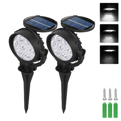 Prism Solar Spotlights | 9 LED RGB Landscape Lights