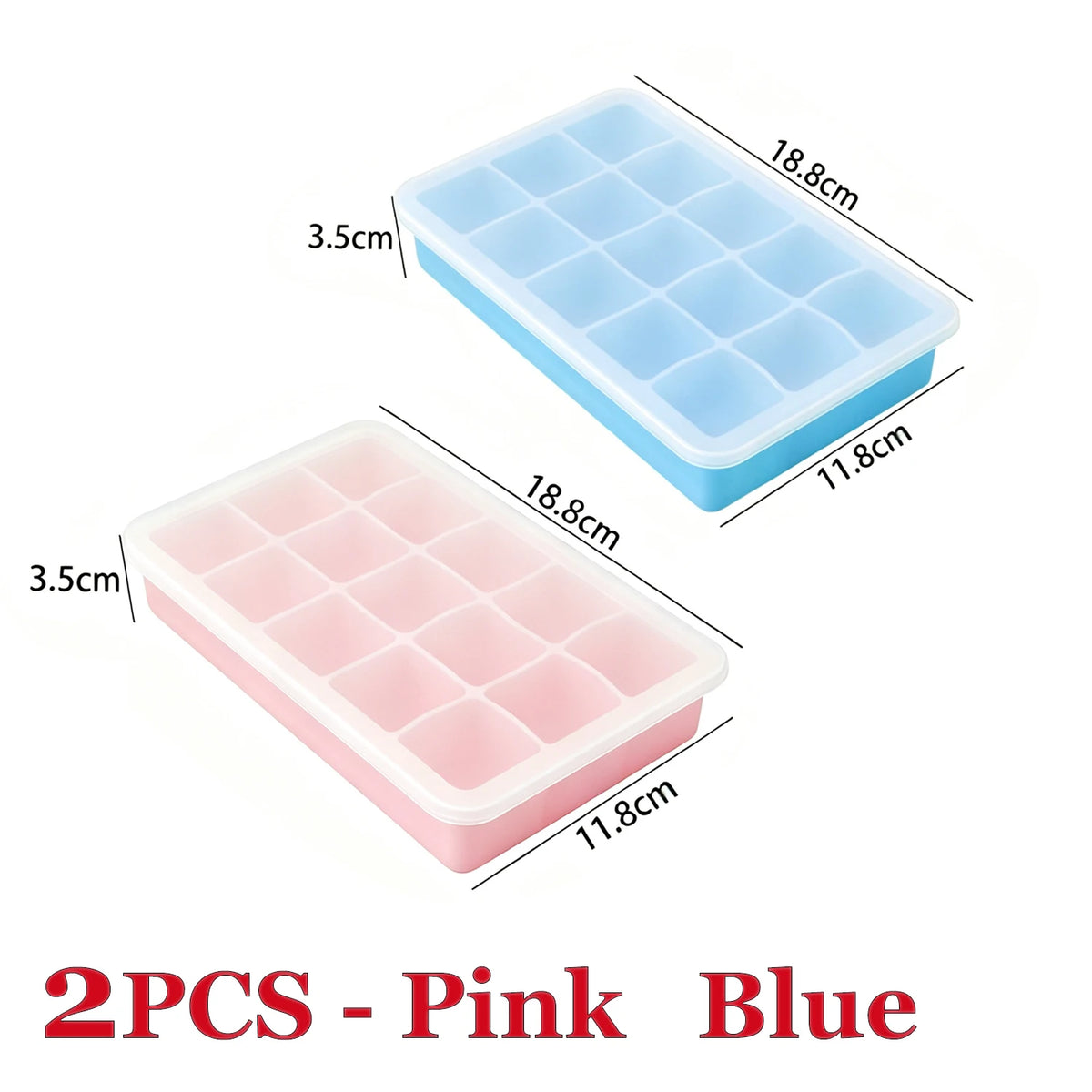 Polar Cube Ice Tray | 15-Cavity Silicone Mould with Lid