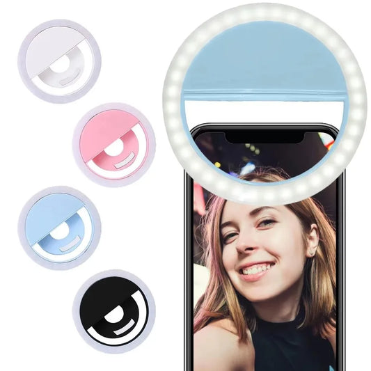 Halo Lens Clip Light | Rechargeable Phone Selfie Ring