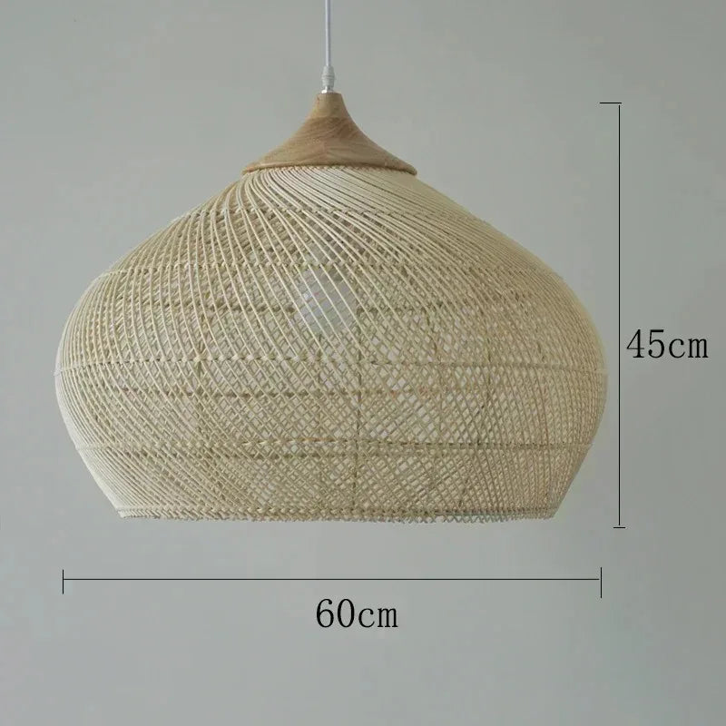 Nest Rattan Pendant Light | Handwoven Wicker Lamp Shade