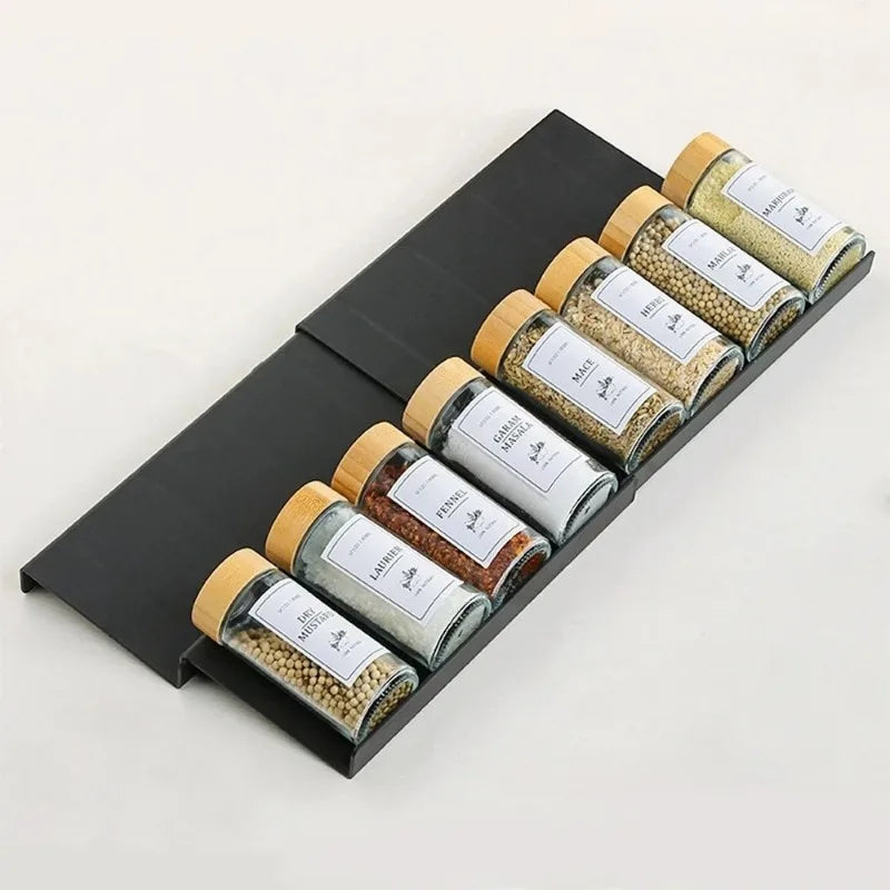 Tier Spice Drawer Organiser | 4-Level Adjustable Rack
