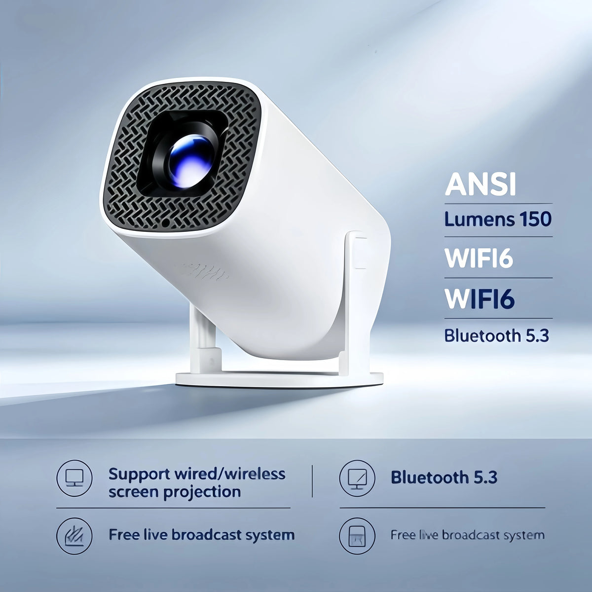 CinemaGo Mini Projector | Portable 1080P Home Theatre