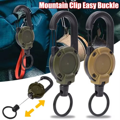 ReelGo Key Carabiner | Retractable Steel Wire Key Reel