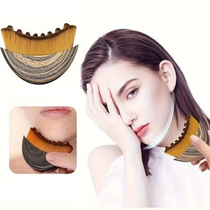 Contour Body Brush | Ergonomic Face & Body Massage Brush