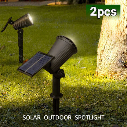 Prism Solar Spotlights | 9 LED RGB Landscape Lights