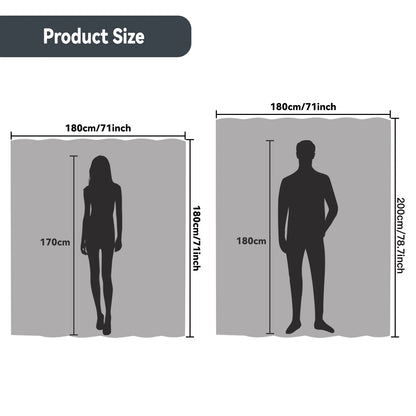 Pebble Clear Shower Liner | 3D PEVA Weighted Curtain
