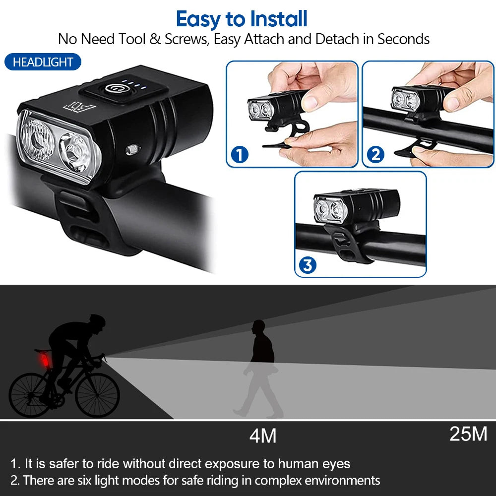Trailblaze Bike Headlight | USB-C Rechargeable LED Front Light
