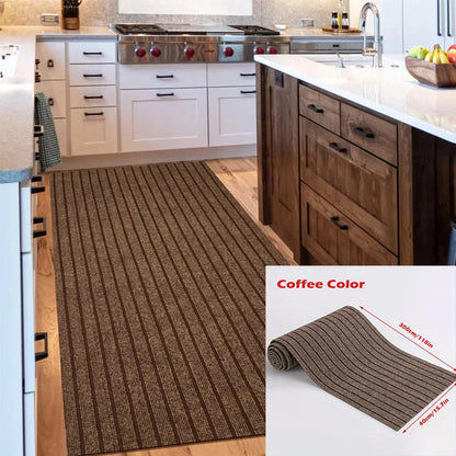 Stripe Line Floor Runner | Self-Adhesive Kitchen Mat, 3m
