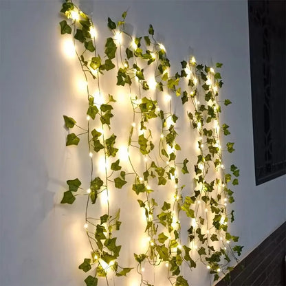 Ivy Trail Fairy Lights | Artificial Vine LED String, 2m