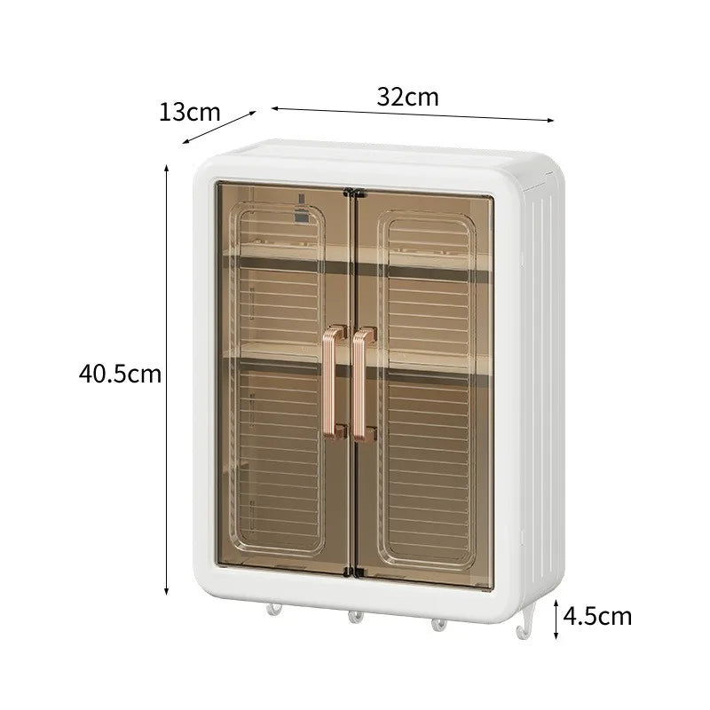 Vanity Haven Wall Bathroom Cabinet | No-Drill Magnetic Door Storage