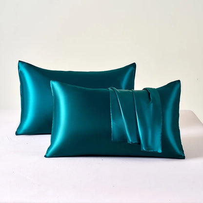 Lustre Satin Pillowcases | Smooth Cooling Covers, Set of 2