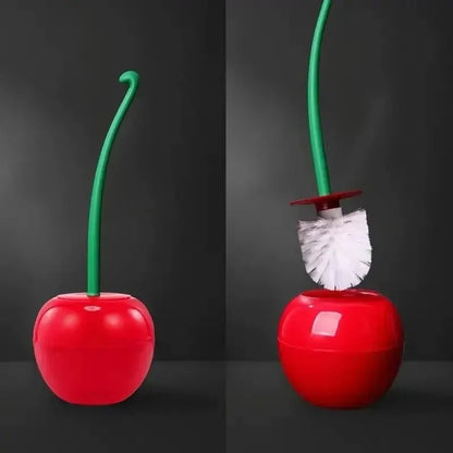 Cherry Pop Toilet Brush Set | Cute Bathroom Brush & Holder